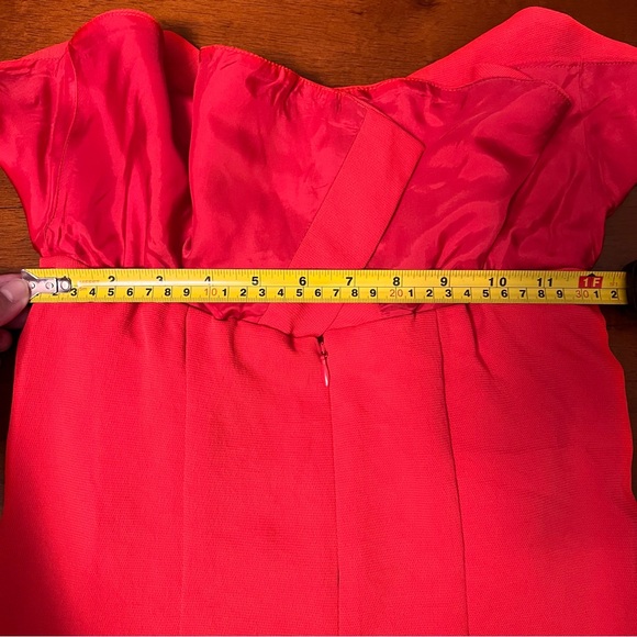Aritzia Babaton Red Off Shoulder Flutter Jumpsuit Size 00 Missing Belt NWOT - Picture 17 of 17